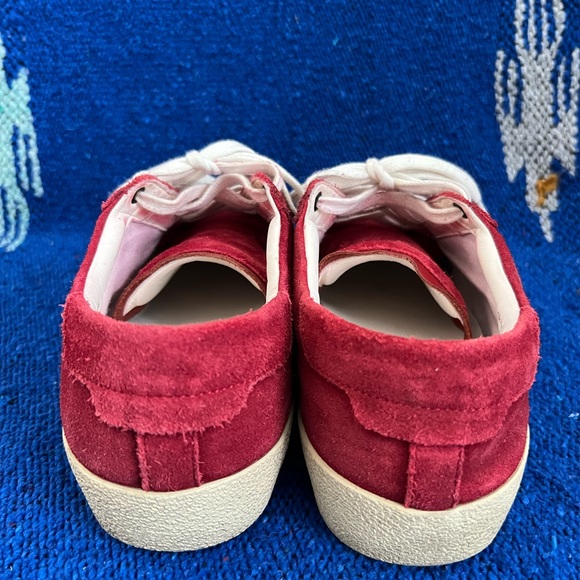 Saint Laurent Court Low Trainers in Red - Picture 6 of 10